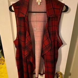 Crop sleeve flannel